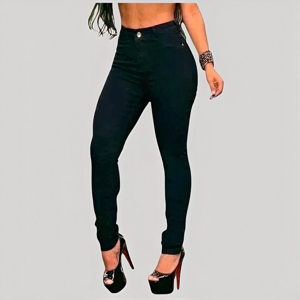 Women's High-Waisted Butt-Lifting Jeans – Stretchy & Sculpting Fit