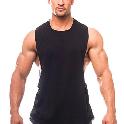 Men’s Plain Workout Tank – Sleeveless Muscle Gym Shirt - Bkonfec. Store Fashion