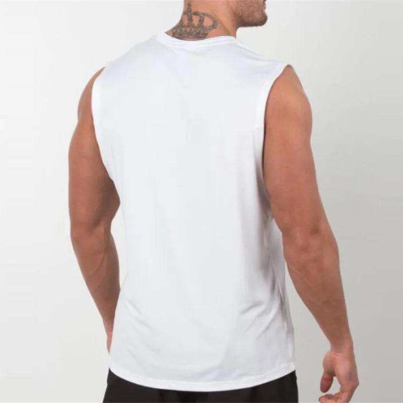 Men’s Plain Workout Tank – Sleeveless Muscle Gym Shirt - Bkonfec. Store Fashion