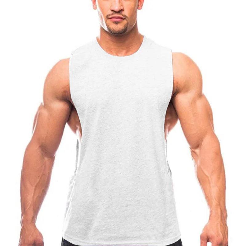 Men’s Plain Workout Tank – Sleeveless Muscle Gym Shirt - Bkonfec. Store Fashion