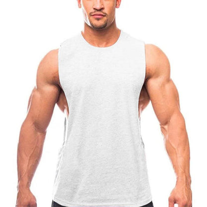 Men’s Plain Workout Tank – Sleeveless Muscle Gym Shirt - Bkonfec. Store Fashion