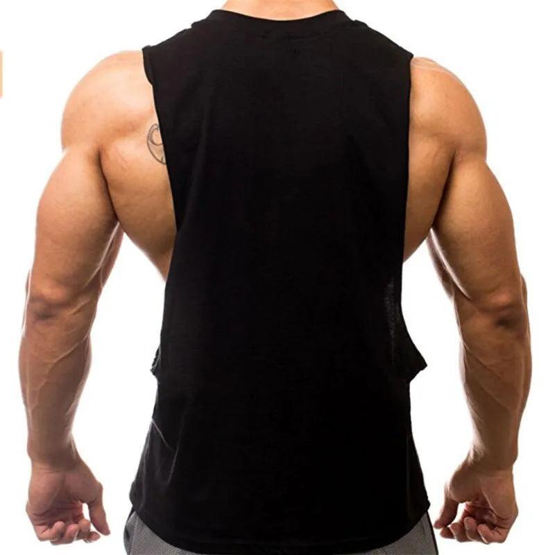 Men’s Plain Workout Tank – Sleeveless Muscle Gym Shirt - Bkonfec. Store Fashion