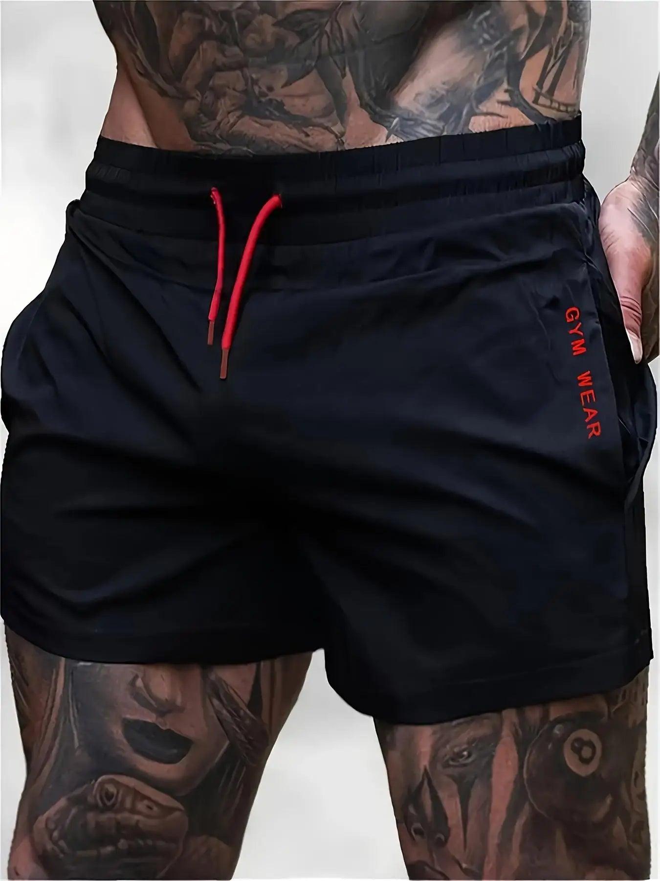 Men's Athleisure Shorts with Drawstring & Zippered Pockets - Bkonfec. Store Fashion