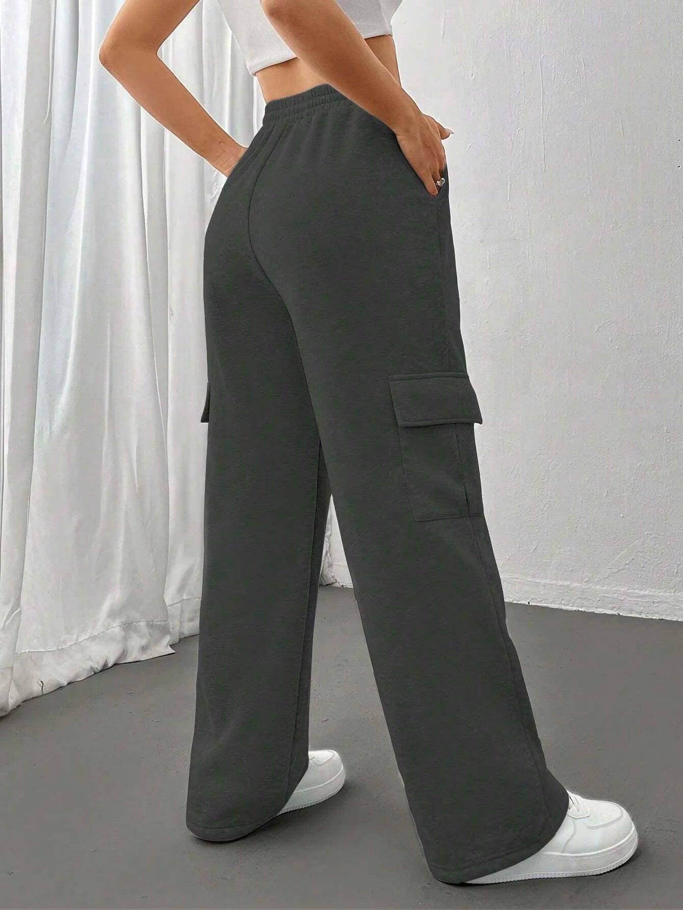 Women's High-Waisted Cargo Pants - Bkonfec. Store Fashion