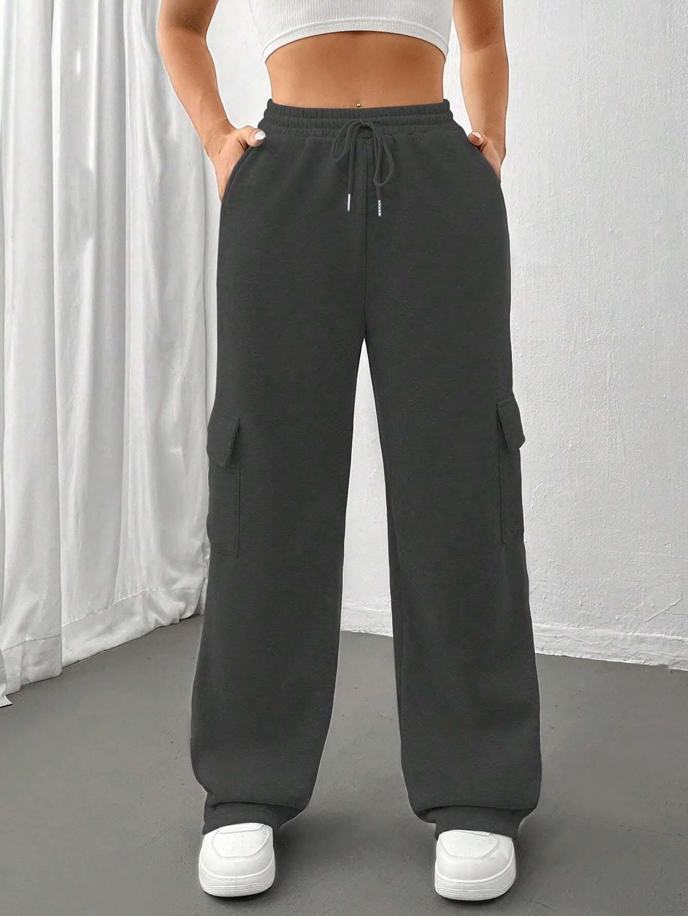 Women's High-Waisted Cargo Pants - Bkonfec. Store Fashion