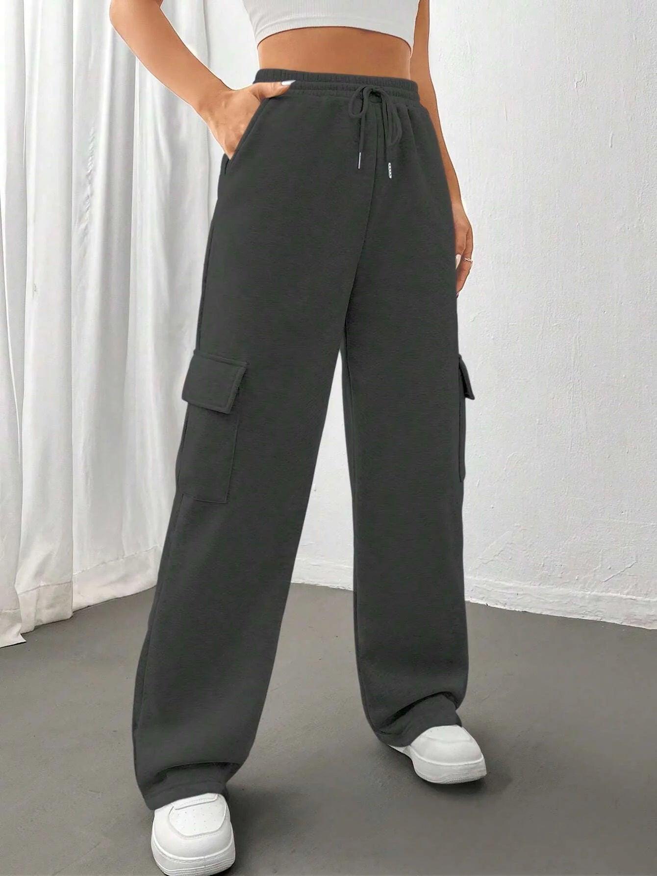 Women's High-Waisted Cargo Pants - Bkonfec. Store Fashion