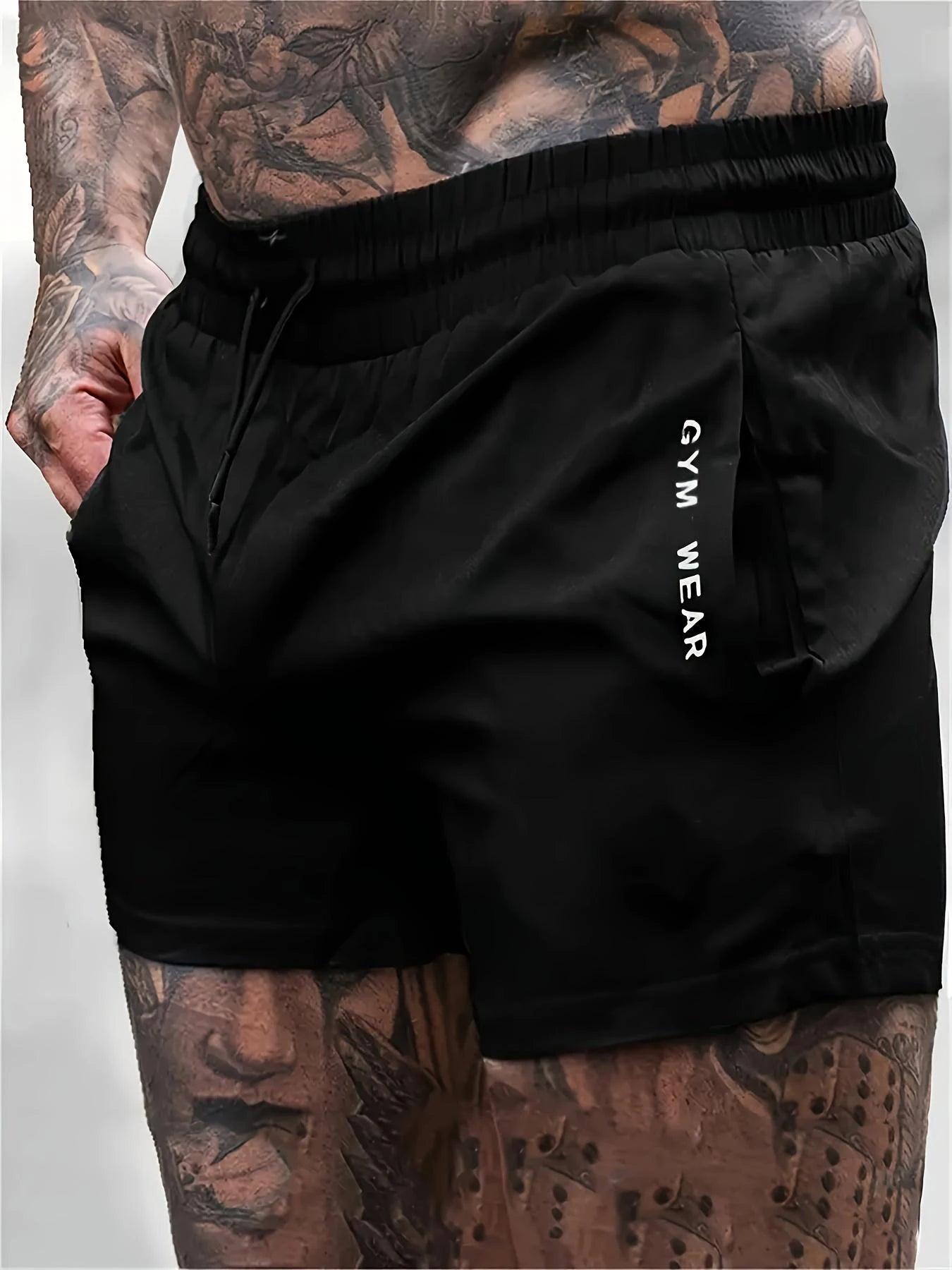 Men's Athleisure Shorts with Drawstring & Zippered Pockets - Bkonfec. Store Fashion