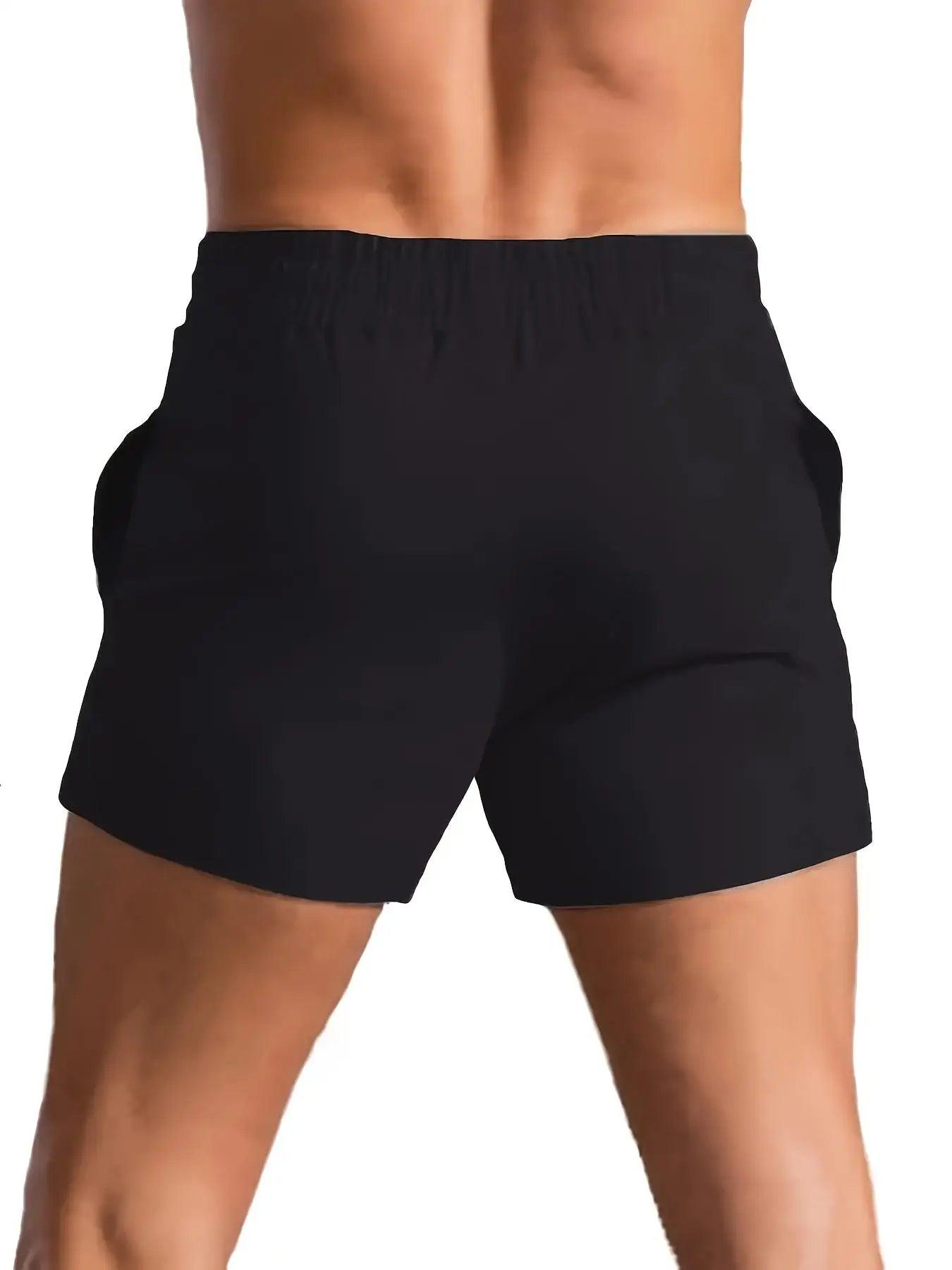 Men's Athleisure Shorts with Drawstring & Zippered Pockets - Bkonfec. Store Fashion