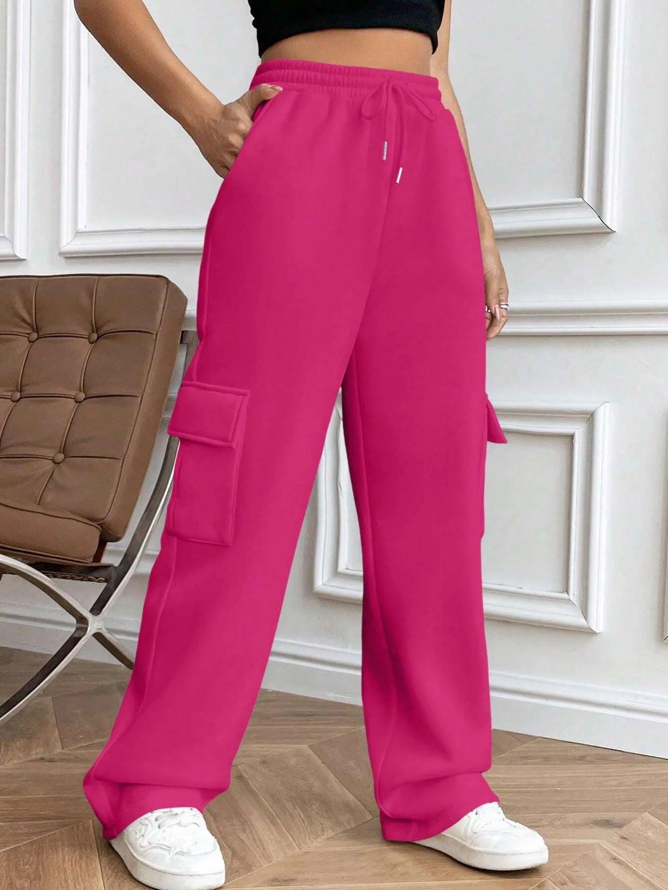 Women's High-Waisted Cargo Pants - Bkonfec. Store Fashion