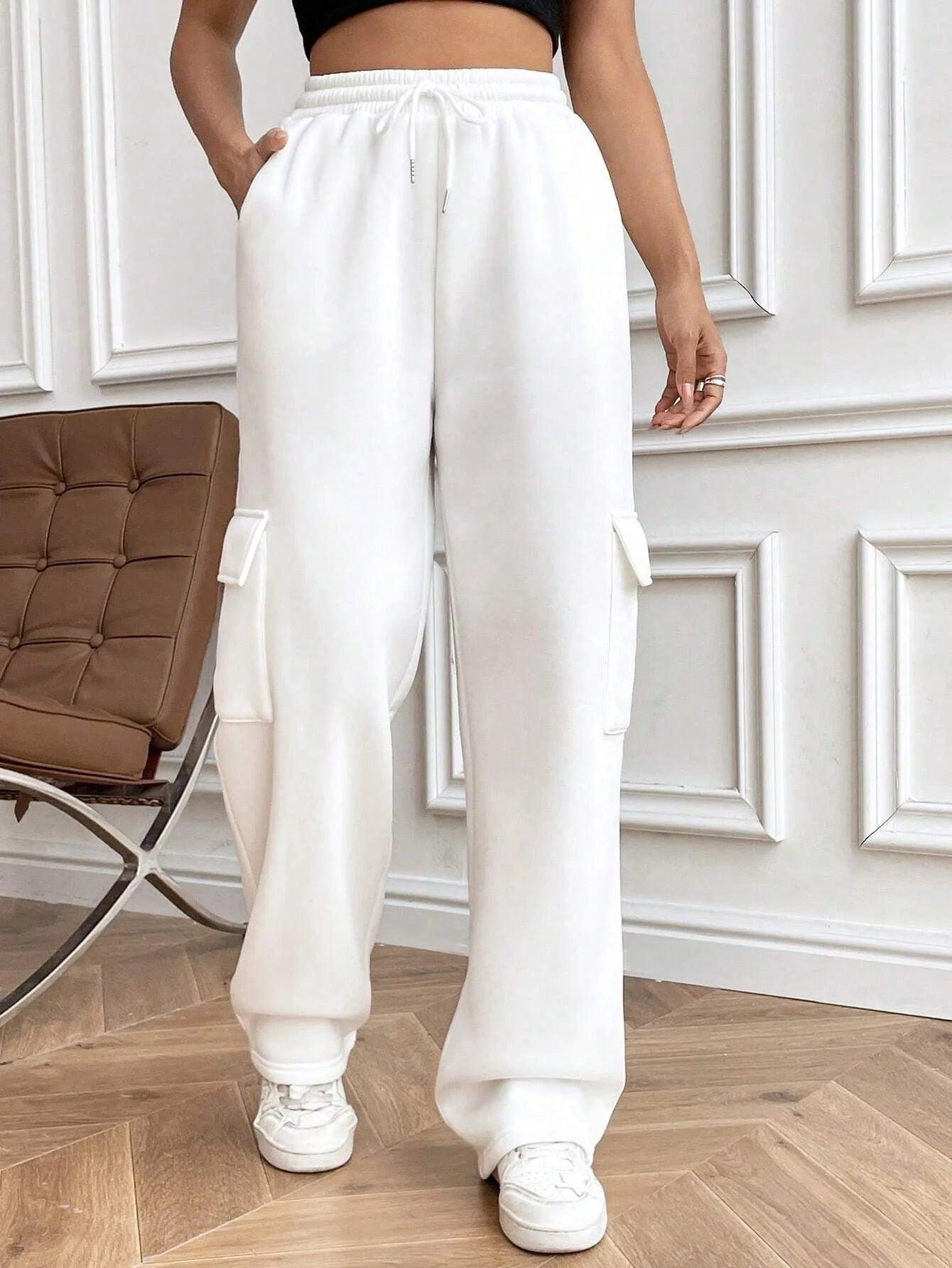 Women's High-Waisted Cargo Pants - Bkonfec. Store Fashion