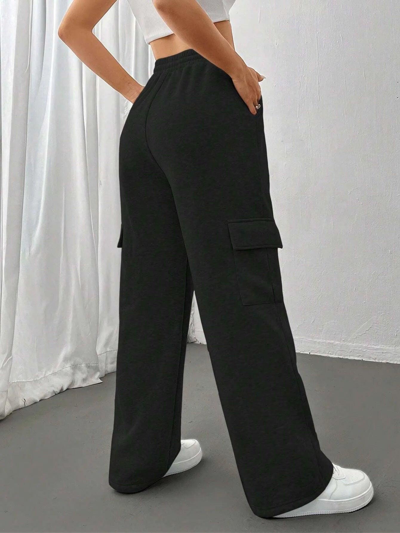 Women's High-Waisted Cargo Pants - Bkonfec. Store Fashion