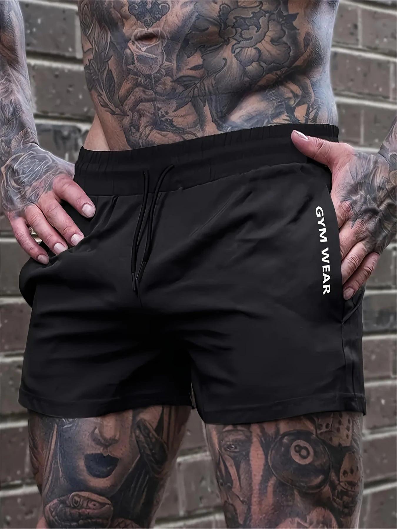 Men's Athleisure Shorts with Drawstring & Zippered Pockets - Bkonfec. Store Fashion