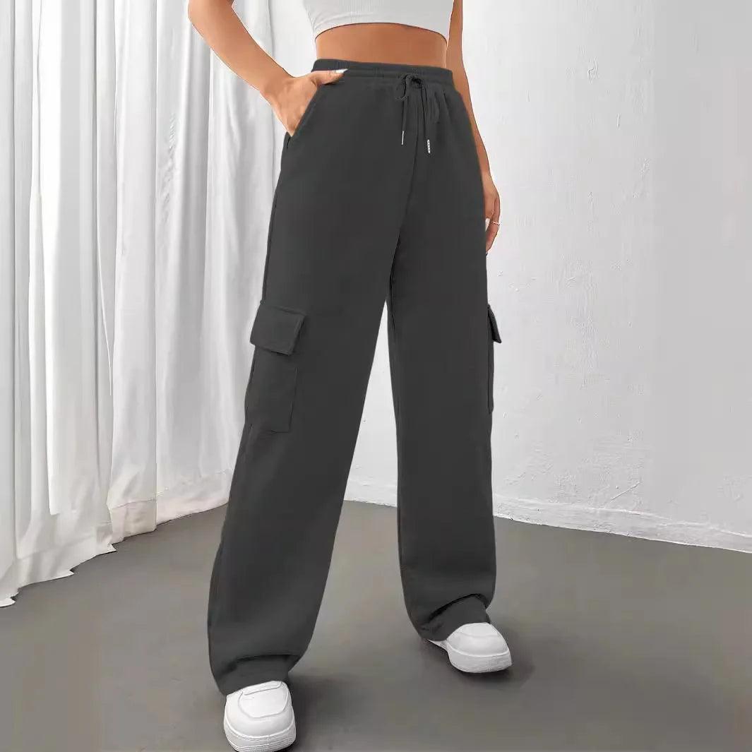 Women's High-Waisted Cargo Pants - Bkonfec. Store Fashion