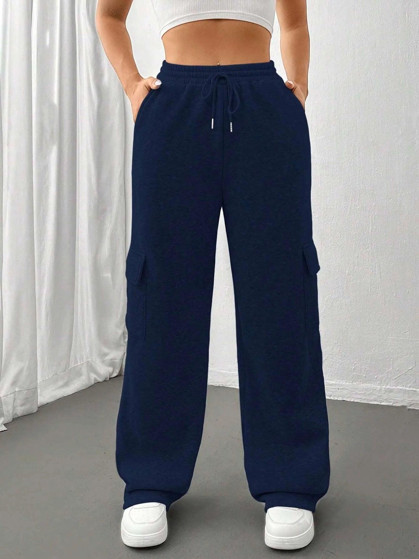 Women's High-Waisted Cargo Pants - Bkonfec. Store Fashion