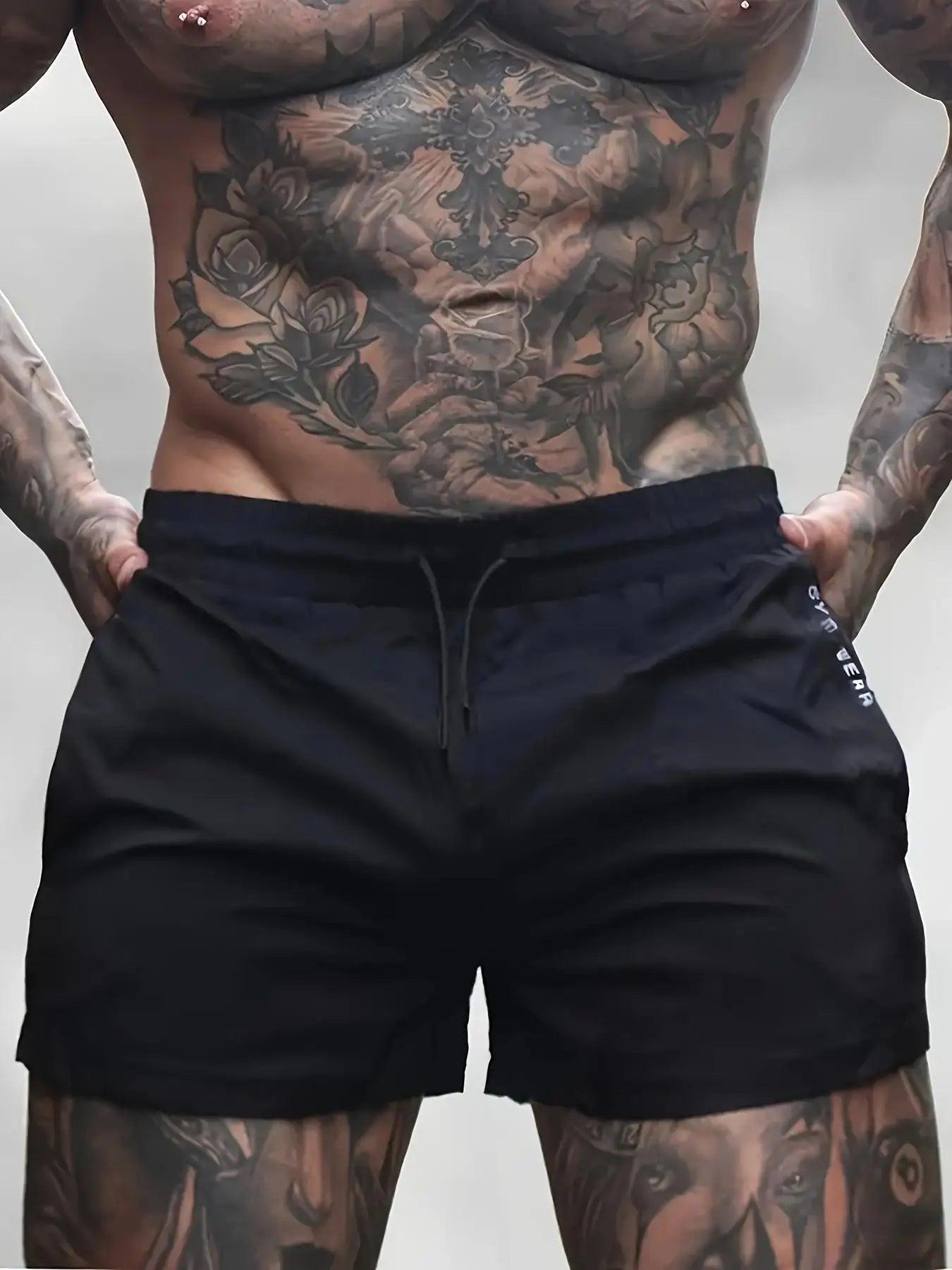 Men's Athleisure Shorts with Drawstring & Zippered Pockets - Bkonfec. Store Fashion