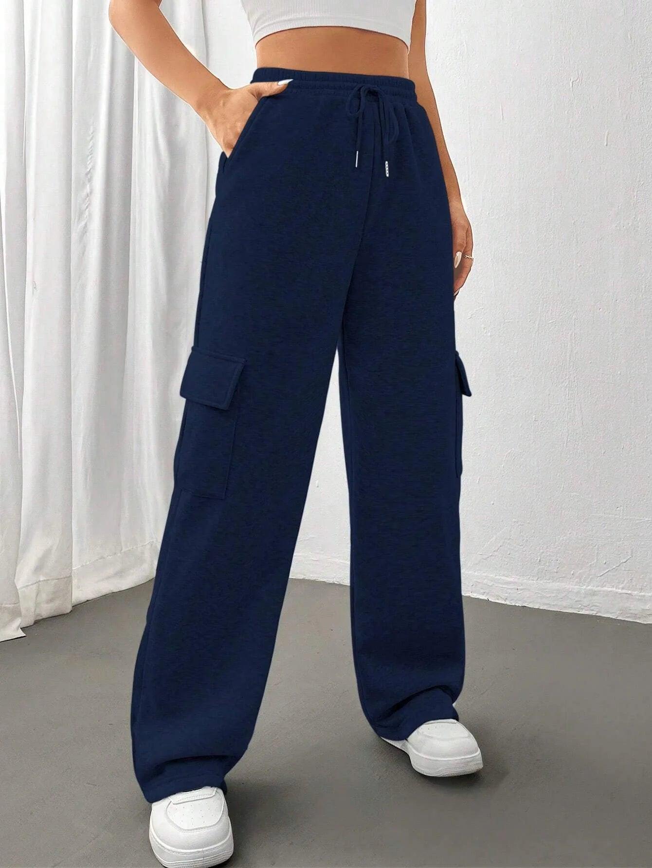 Women's High-Waisted Cargo Pants - Bkonfec. Store Fashion