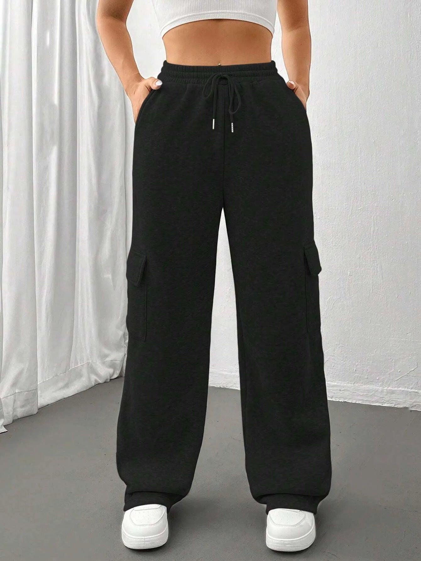 Women's High-Waisted Cargo Pants - Bkonfec. Store Fashion