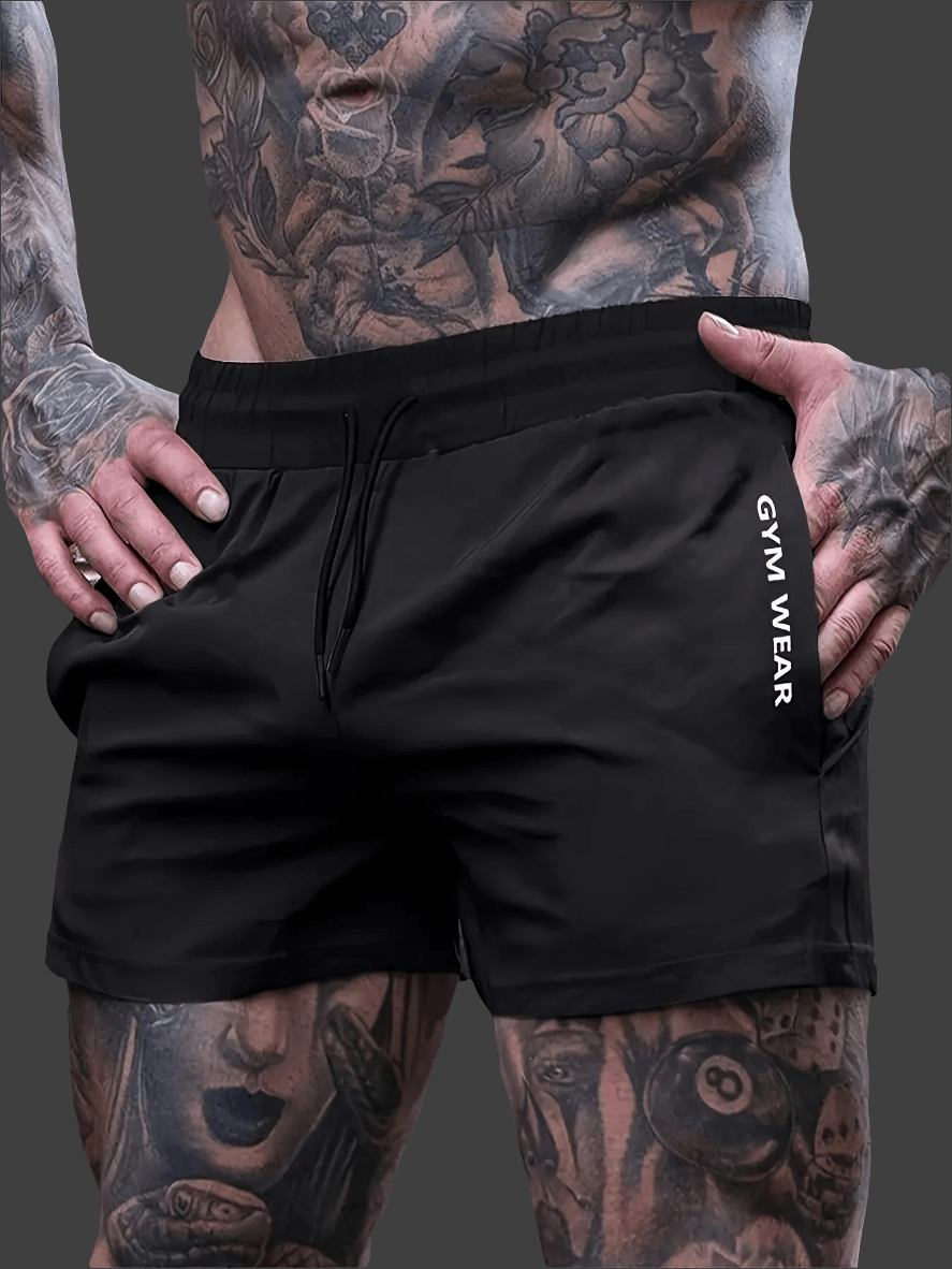 Men's Athleisure Shorts with Drawstring & Zippered Pockets - Bkonfec. Store Fashion