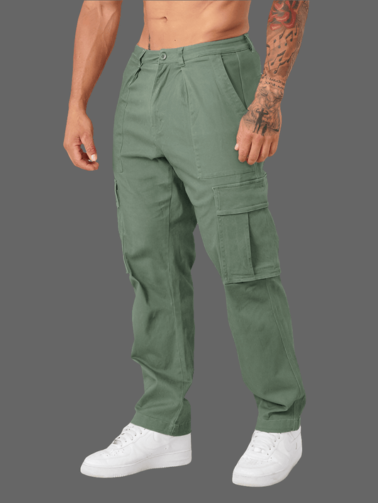 New Men's Cargo Pants – Large Pockets, Casual, Loose Fit, and Versatile - Bkonfec. Store Fashion